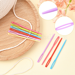 100Pcs Child Plastic Knit Needles Sewing Knitting Cross Stitch&nbsp;TOOL-SP0001-10