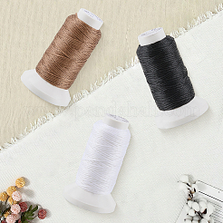 3 Rolls 3 3 Colors Flat Waxed Polyester Cord&nbsp;OCOR-CL0001-12B