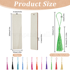 36Pcs 12 Colors Polyester Tassel Decorations&nbsp;FIND-SP0002-64