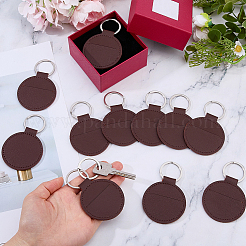 16Pcs PU Imitation Leather Keychains&nbsp;KEYC-DC0001-46