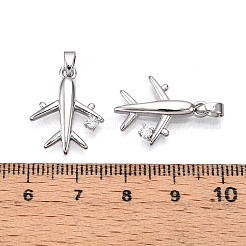 Brass Micro Pave Cubic Zirconia Pendants&nbsp;KK-T070-80P