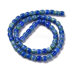 Handmade Lampwork Chevron Beads Strands&nbsp;LAMP-K041-01A-21