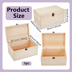 Wood Storage Boxes&nbsp;WOOD-WH0062-50A