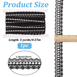 Polyester Lace Rivets Ribbon&nbsp;OCOR-GF0006-09B