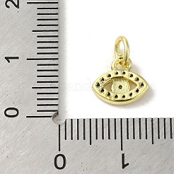 Brass Micro Pave Cubic Zirconia Charms&nbsp;KK-M283-19B-01