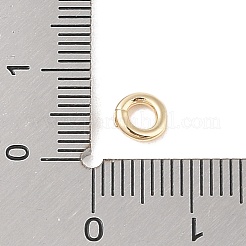 Brass Locking Jump Rings&nbsp;KK-S369-01G-01