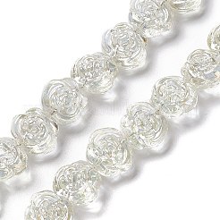 Electroplate Glass Beads Strands&nbsp;EGLA-L040-FR04
