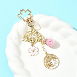 Alloy Enamel Pendant Keychains&nbsp;HJEW-FS00052-04
