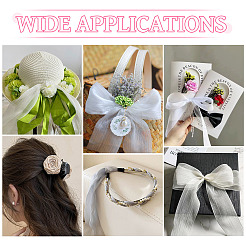 3 Rolls Frayed Polyester Ribbon&nbsp;OCOR-TA0002-97D