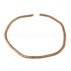 Electroplatesd Synthetic Non-magnetic Hematite Beads Strands&nbsp;G-WH0031-01AB