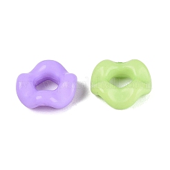 Opaque Acrylic European Beads&nbsp;OACR-Q197-07-B
