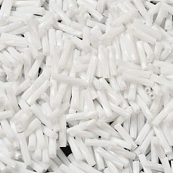 Baking Paint Glass Twist Bugle Beads&nbsp;SEED-C004-02P