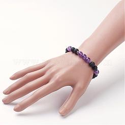 Natural Amethyst Stretch Bracelets&nbsp;BJEW-JB02754-04