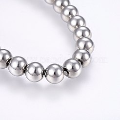 Tarnish Resistant Adjustable 304 Stainless Steel Slider Bracelets&nbsp;BJEW-F330-09P