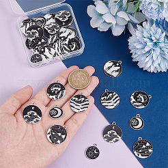 35pcs 7 styles Alloy Enamel Pendants&nbsp;ENAM-PH0002-81