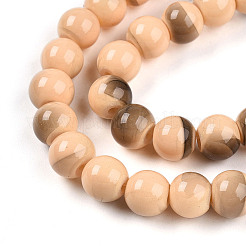 Baking Paint Glass Beads Strands&nbsp;DGLA-N013-8mm-07