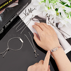 Adjustable 304 Stainless Steel Bracelet Making&nbsp;STAS-UN0003-15P