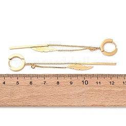 304 Stainless Steel Hoop Earrings&nbsp;EJEW-F393-13G