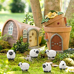40Pcs Resin Sheep Miniature Ornaments&nbsp;AJEW-SP0003-30