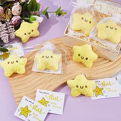25Pcs Cute Star Shaped Doll Pendant Decorations&nbsp;HJEW-DC0001-29