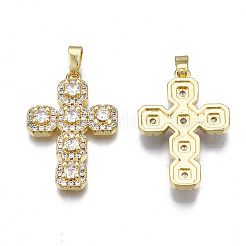 Brass Micro Pave Cubic Zirconia Pendants&nbsp;ZIRC-N039-157A-NF