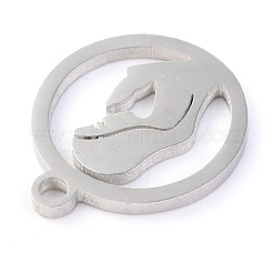 Non-Tarnish 304 Stainless Steel Pendants&nbsp;STAS-O142-54P