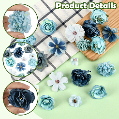 60Pcs Cloth Flower&nbsp;DIY-SP0005-73D