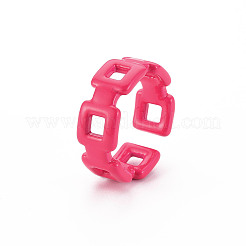 Spray Painted Brass Cuff Rings&nbsp;RJEW-S045-111-NR