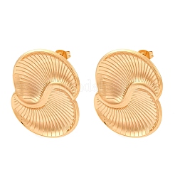 304 Stainless Steel Vortex Spiral Stud Earrings&nbsp;EJEW-C148-01G