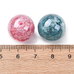 Luminous Transparent Resin & Paillette Beads&nbsp;RESI-C073-15