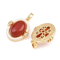 Natural Agate(Dyed & Heated) and Shell Pendants&nbsp;GG-CBA7C8E-01A