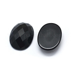 Natural Dyed & Heated Black Agate Cabochons&nbsp;G-O175-11