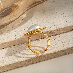 304 Stainless Steel Cuff Open Rings for Women&nbsp;DM4444