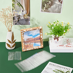 60Pcs Transparent Acrylic Double-sided Adhesive Stickers&nbsp;FIND-WH0139-98A