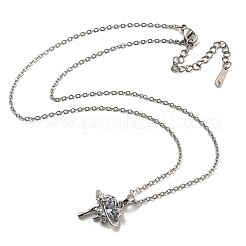 Planet & Heart Glass Pendant&nbsp;NJEW-R263-01P