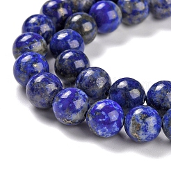 Natural Lapis Lazuli Beads Strands&nbsp;G-S333-8mm-013