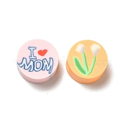 Mother's Day Handmade Polymer Clay Beads&nbsp;CLAY-B003-19