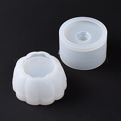 Halloween Theme DIY Pumpkin Jack-O'-Lantern Storage Box & Lid Silicone Molds Set&nbsp;DIY-G058-A01