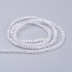 Electroplate Glass Beads Strands&nbsp;EGLA-R048-2mm-01
