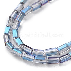 Electroplate Transparent  Glass Beads Strands&nbsp;EGLA-H106-01A-HR02