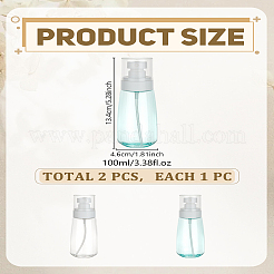 2Pcs 2 Colors Plastic Portable Spray Bottles&nbsp;MRMJ-LP0002-25