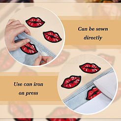 30Pcs Lip Appliques&nbsp;DIY-MA0006-82