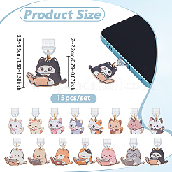 15Pcs PVC Mobile Dustproof Plugs&nbsp;HJEW-GA00074