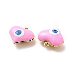 Brass Enamel Pendants&nbsp;KK-P222-01G-01