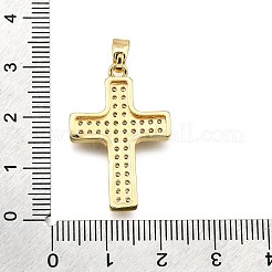 Brass Micro Pave Cubic Zirconia Pendants&nbsp;KK-Z100-27G