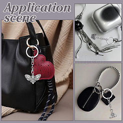 24Pcs 6 Styles Gothic Alloy Keychain&nbsp;KEYC-ME00020