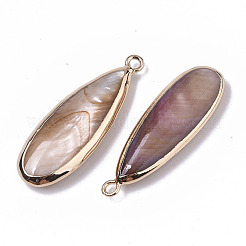Natural Freshwater Shell Pendants&nbsp;X-SHEL-R047-03D