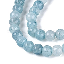 Ombre Effect Dyed Crackle Glass Beads Strands&nbsp;GLAA-Q106-01A-B26