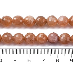 Natural Peach Moonstone Beads Strands&nbsp;LS-G-J403-04A-8mm