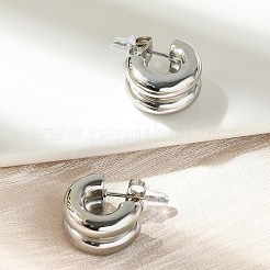 304 Stainless Steel Stud Earrings for Women&nbsp;EJEW-U051-03P